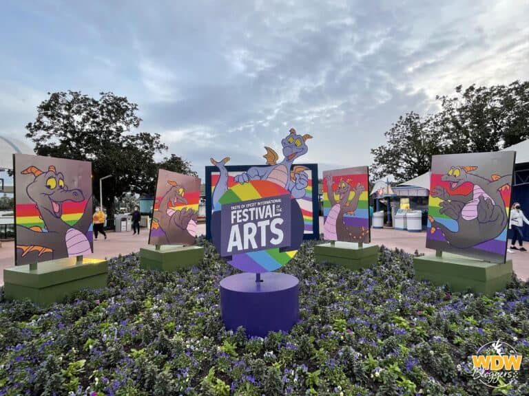 Taste of Epcot International Festival of the Arts 2021 Figment Sign