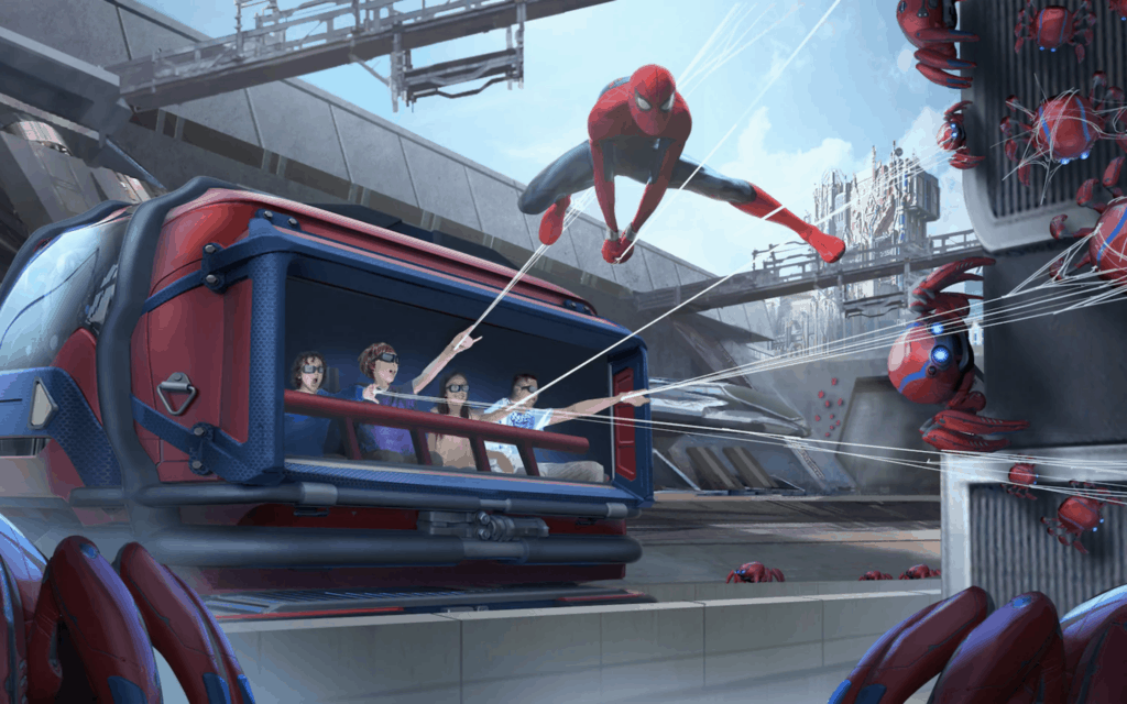 Web Slingers Spider Man Attraction at Avengers Campus